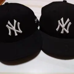 New Era ニューヨーク・ヤンキース キャップ ブラック　2個セット