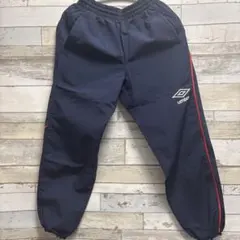 アンブロ umbro ネイビー ナイロンパンツ 140 ジュニア ピステ