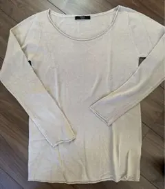 【極美】AZUL 長袖ニット ベージュ