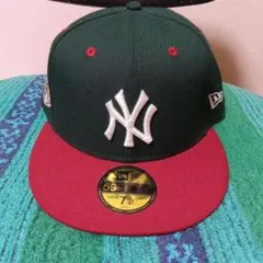 New Era 59FIFTY ニューヨークヤンキースキャップ 7 3/4 緑赤