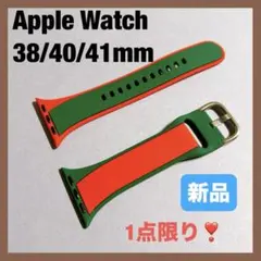 Apple Watchバンド 38/40/41mm シリコン クリスマスグリーン