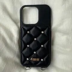 EMU スマホケース iPhoneケース 16pro チェーン付き