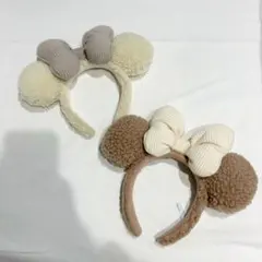 ディズニー もこもこ ボア カチューシャ ミニー