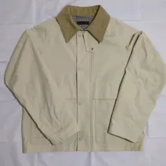 UNIQLO　ベージュ コットン ジャケット コーデュロイ襟
