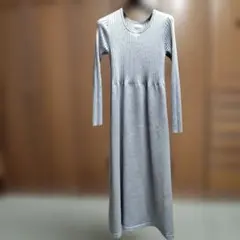 Bab グレー ニットロングワンピース 長袖　値下げ