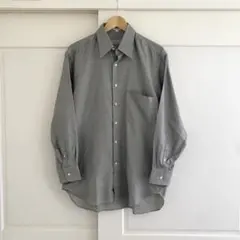 MAATEE&SONS コットンシルク オープンカラーチェックシャツ タグ付