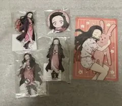 鬼滅の刃 竈門禰豆子 アクリルスタンド、缶バッジ、ポストカード