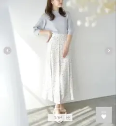 MAJESTIC LEGON レディパターンロングスカートのサムネイル