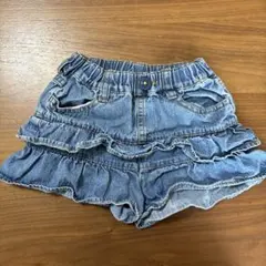 BRANSHES フリル付きデニムショートパンツ 90