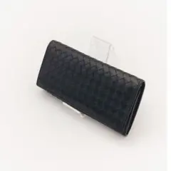 ボッテガヴェネタ イントレチャート 長財布 黒 札入れ レザー