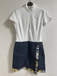 Callaway Golf ワンピース 花柄ホワイト/ネイビー