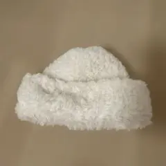 ホワイトボアニット帽