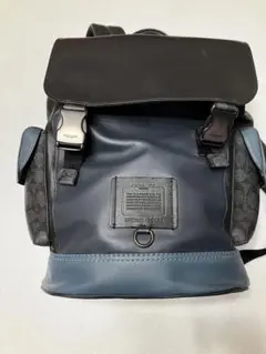【美品】COACH バックパック リュック レザー ネイビー　最終値下げのサムネイル