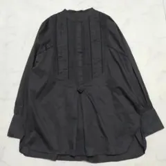 アーバンリサーチ　URBAN RESERCH ピンタックコットンシャツ ブラック