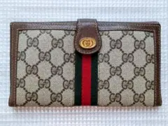希少品 OLD GUCCI シェリーラインGGキャンバス 長財布