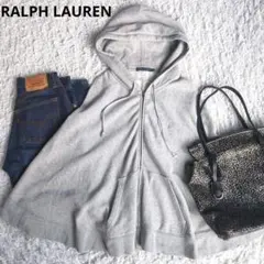 ラルフローレン■スウェット ポンチョパーカー グレー ポニー刺繍