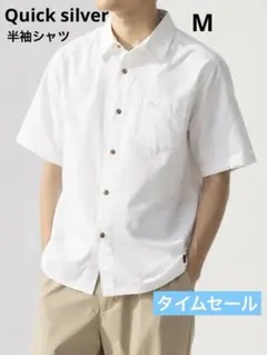 QUIKSILVER [極美品] メンズ 半袖シャツ ホワイト M 綿 Y2Kのサムネイル