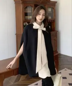 バースデーバッシュ　CAPE RIBBON BLOUSE