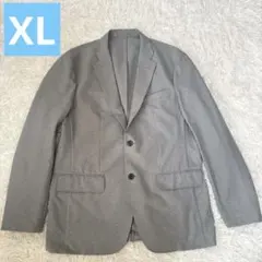美品 UNIQLO ウルトラライトウェイトストレッチジャケットXL ライトグレー
