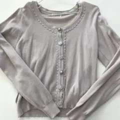 axes femme 薄紫 カーディガン Mサイズ
