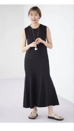plage ノースリーブティアードワンピース 36