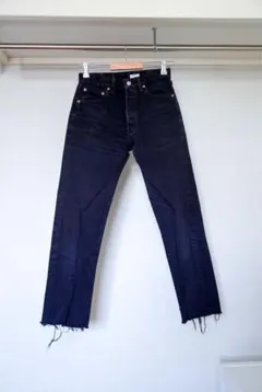 OLD PARK リメイクブラックデニム XS 米国製のサムネイル