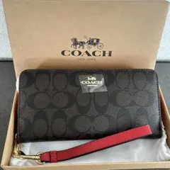 新品✨COACH コーチ 長財布 ラウンドファスナー お洒落