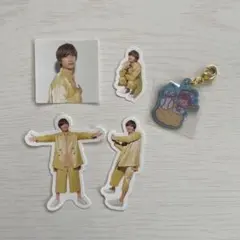 なにわ男子　藤原丈一郎　フレークシール　メタルチャーム