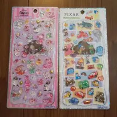ディズニー ピクサー プチドロップステッカー アリス チェシャ猫 カーズ