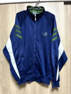 【古着90s】adidas ジャージ 刺繍ロゴ オーバーサイズ ネイビー y2k