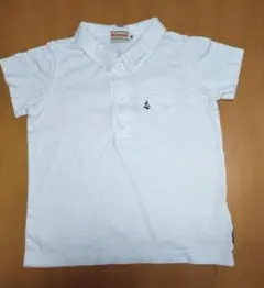 ミキハウス９０えりにロゴ半袖シャツトップス