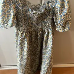 アーバンチェリー花柄 半袖ワンピース 140