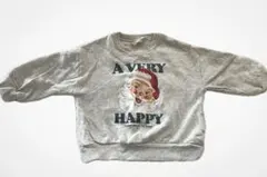 バースデイ MYLITTLEWONDER サンタ 裏起毛トレーナー 95cm