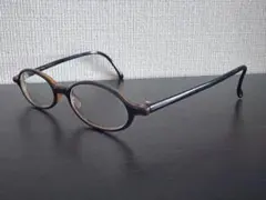 traction productionsオーバルフレーム メガネ 茶/黒