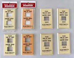 SAVE ENERGY スイッチプレート 8枚セット