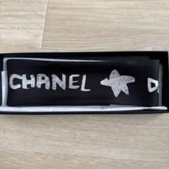 CHANEL ブラック バンダナ・スカーフ