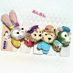 香港ディズニー 春バージョン ダッフィー ぬいぐるみ ヘアゴム ④ キャラクター