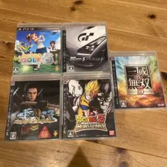 PS3 ソフト5点セット　ドラゴンボールみんなのゴルフ 三國無双 GENJI