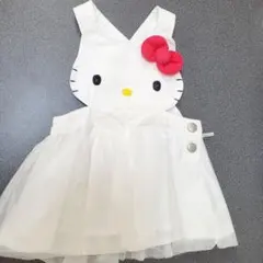 ハローキティ futafuta ジャンバースカート チュール 80cm