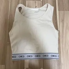 chico パット付き裾ロゴタンクのサムネイル