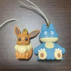 ぺたんこマスコット イーブイ、ゴンベ2点