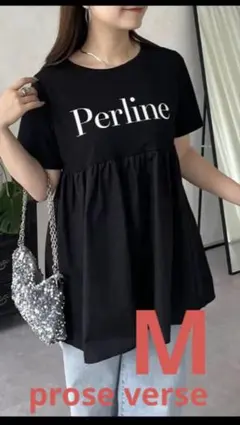 prose verse プロズヴェール ロゴペプラムTシャツ M