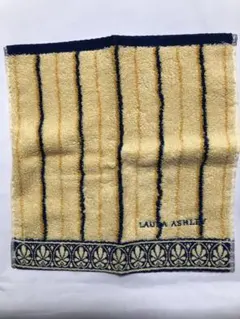 LAURA ASHLEY ストライプタオルハンカチ