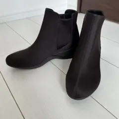 美品 fitfit フィットフィットサイドゴアブーツ ウェッジソール 23㎝