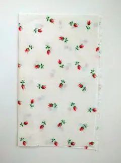 フィードサック 野バラ アイボリー アメリカ ヴィンテージ生地 カントリー