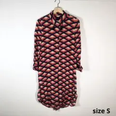 ☆★状態良好☆シルク 100% ワンピース シャツワンピース sizeS
