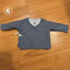 ⑥　プチバトー　キルティングカーディガン　67cm