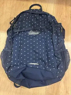Coleman ネイビー ドット柄 ナップザック
