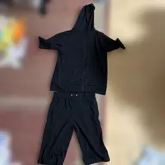 저지 상하 세트 블랙 미디엄 사이즈 반팔 쇼츠