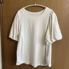 Global Work パフスリーブ Tシャツ ホワイト Lサイズのサムネイル
